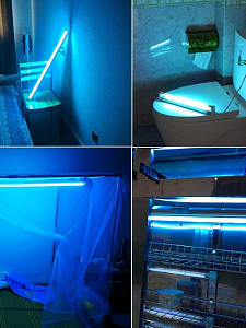 Кварцевая лампа бактерицидная для дома, уф-лампа Огонёк OG-LDP05